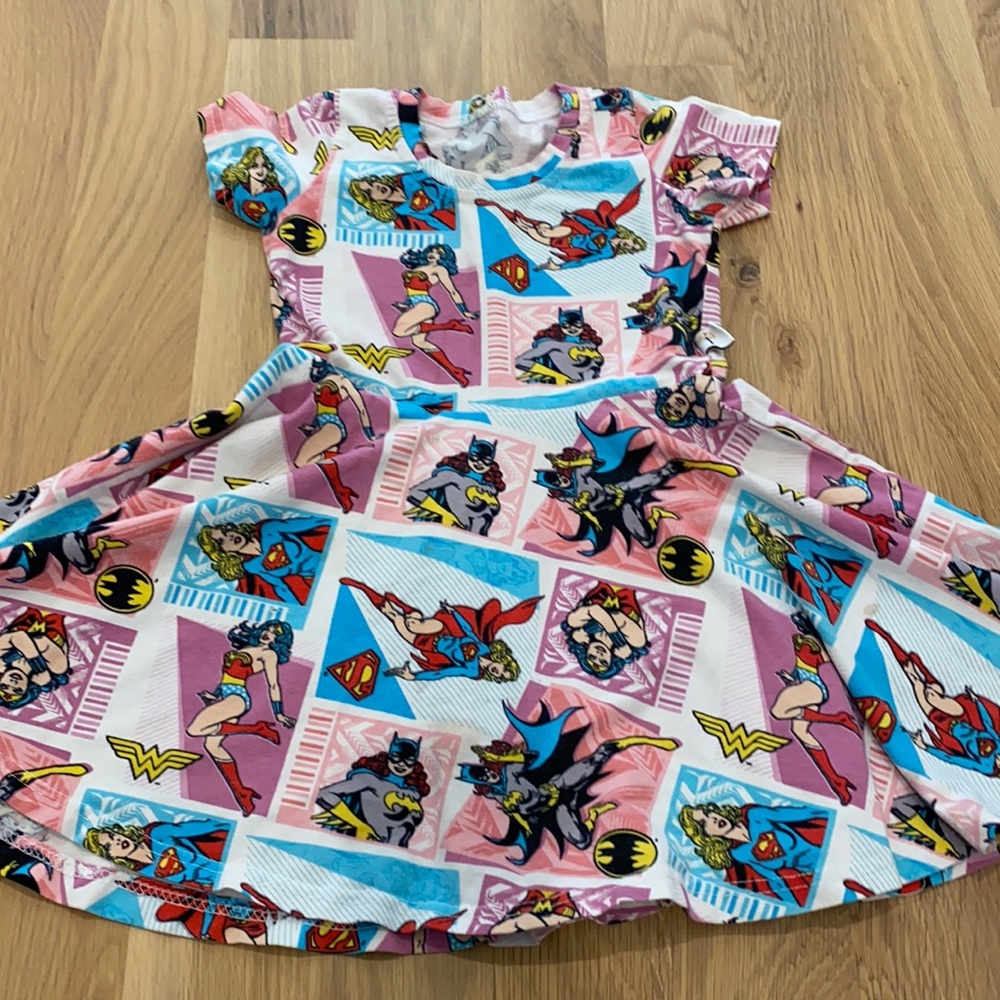Custom made super hero dress. From Etsy